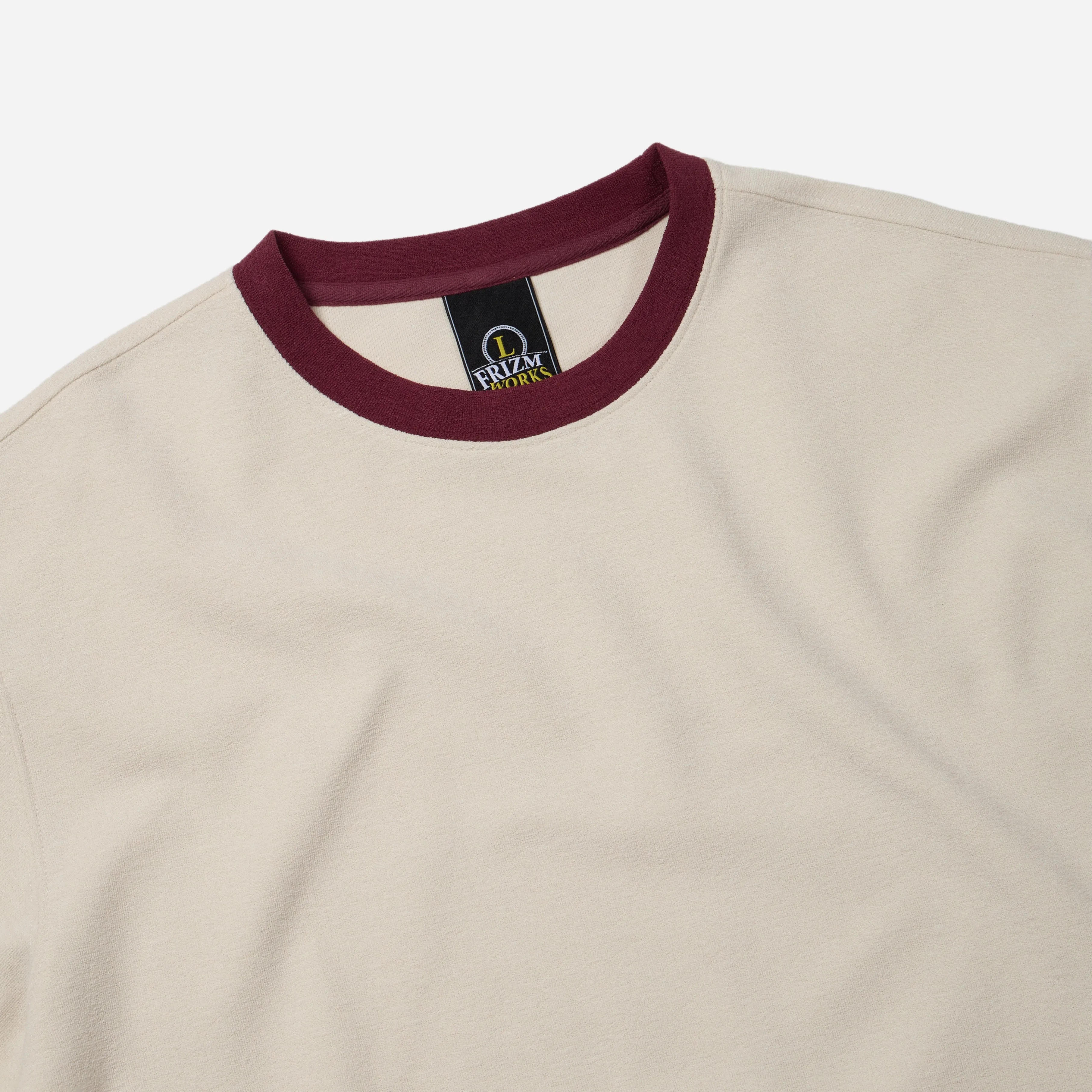 TERRY RINGER HALF T-SHIRT - WHITE sold by FrizmWORKS product image thumbnail 3