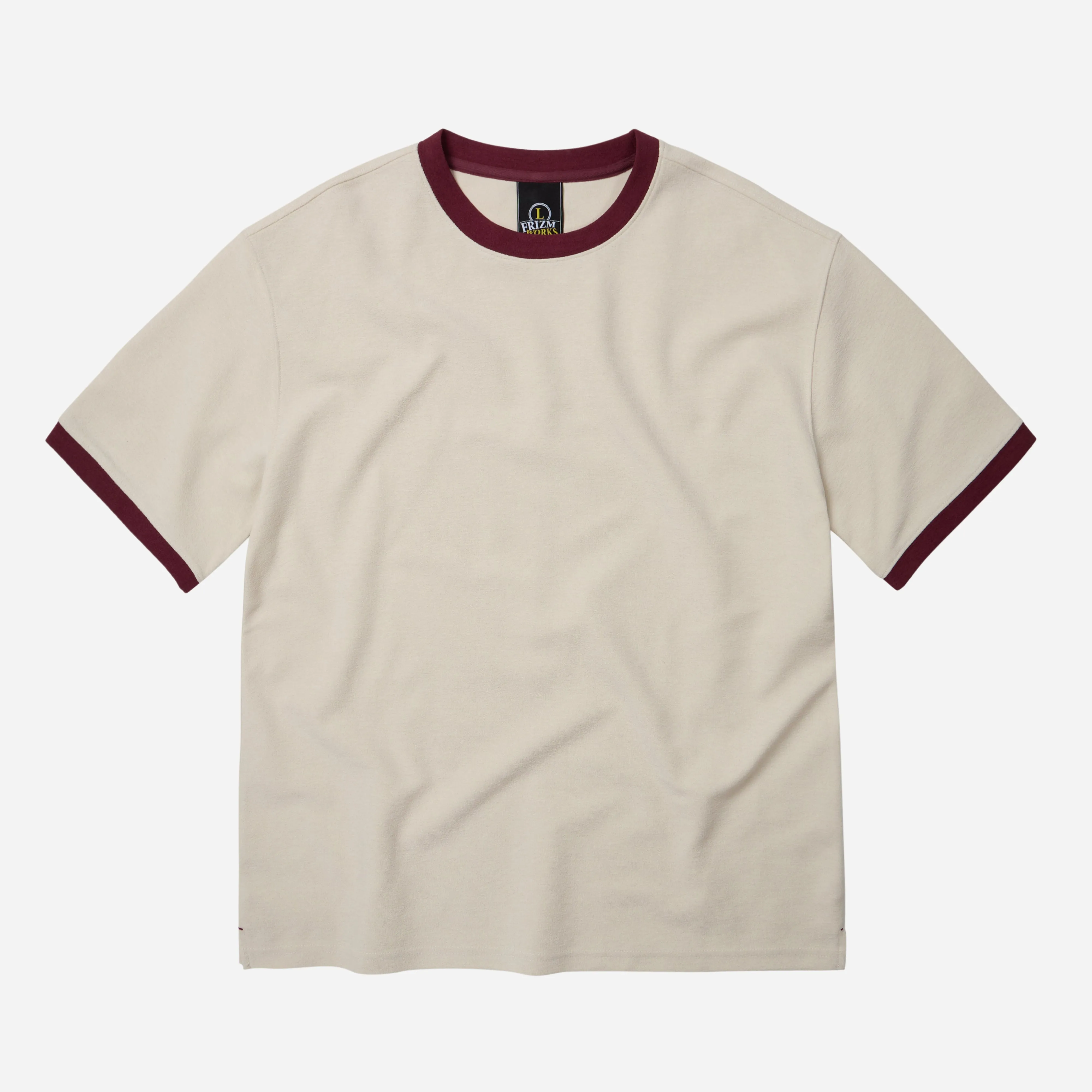 TERRY RINGER HALF T-SHIRT - WHITE sold by FrizmWORKS
