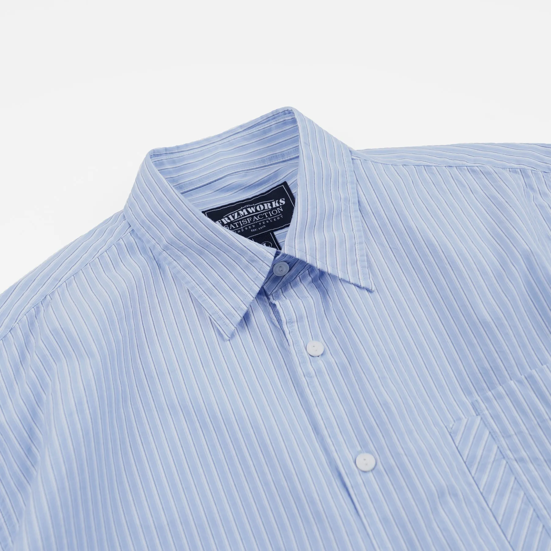 CLIPPING POCKET SHIRT - BLUE STRIPE sold by FrizmWORKS product image thumbnail 4