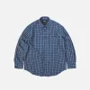 SEERSUCKER CHECKED SHIRT - BLUE sold by FrizmWORKS