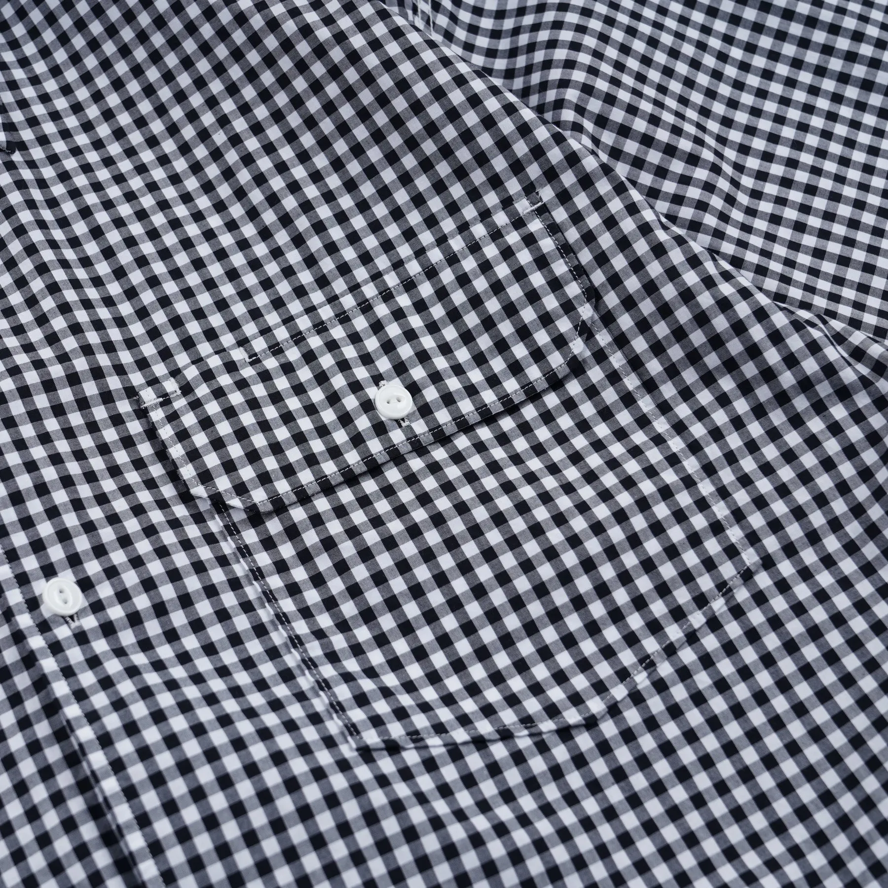 EASE GINGHAM CHECK SHIRT - BLACK sold by FrizmWORKS product image thumbnail 5