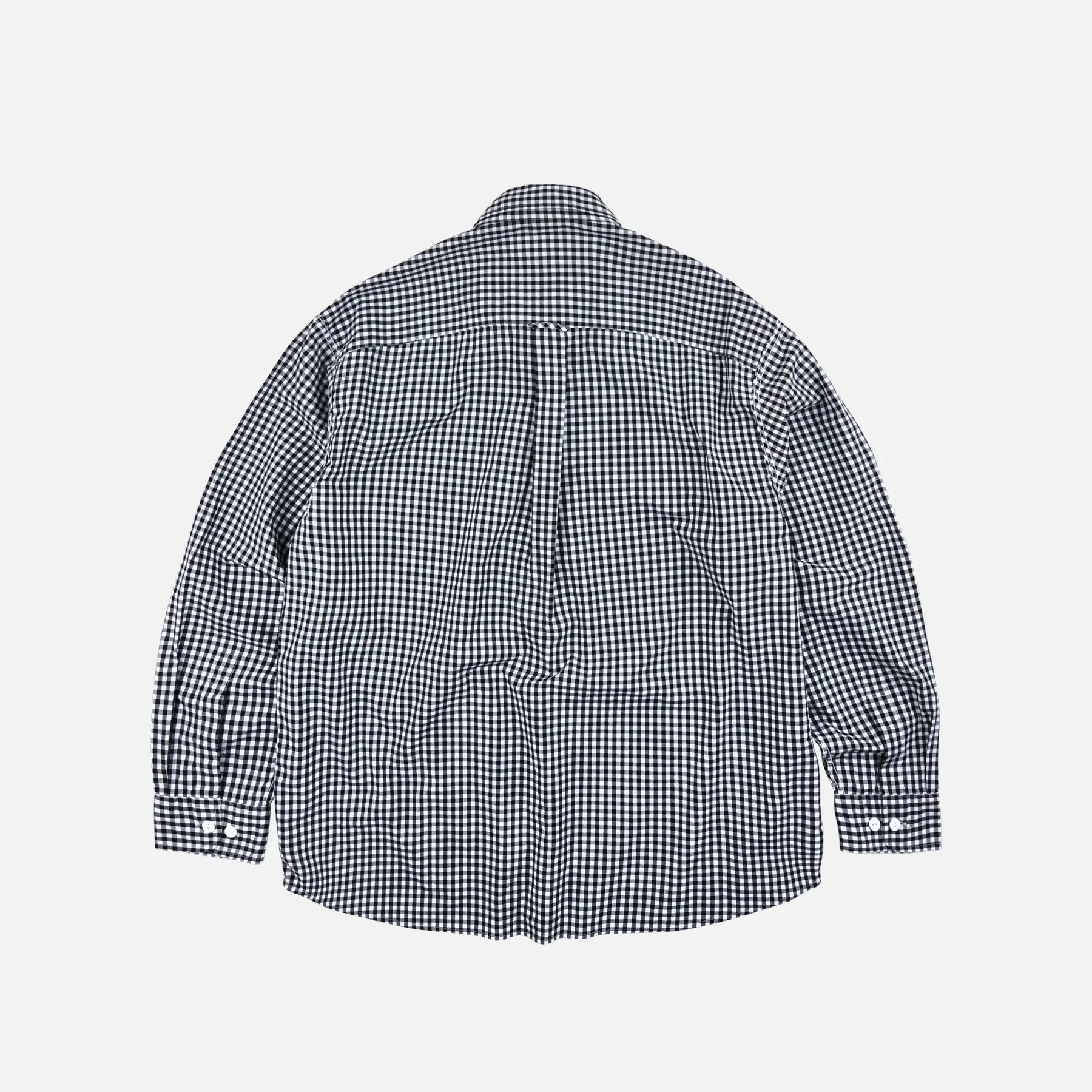 EASE GINGHAM CHECK SHIRT - BLACK sold by FrizmWORKS product image thumbnail 2