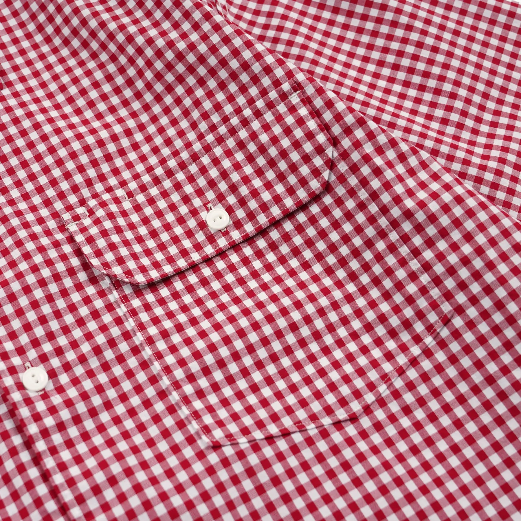 EASE GINGHAM CHECK SHIRT - RED sold by FrizmWORKS product image thumbnail 5