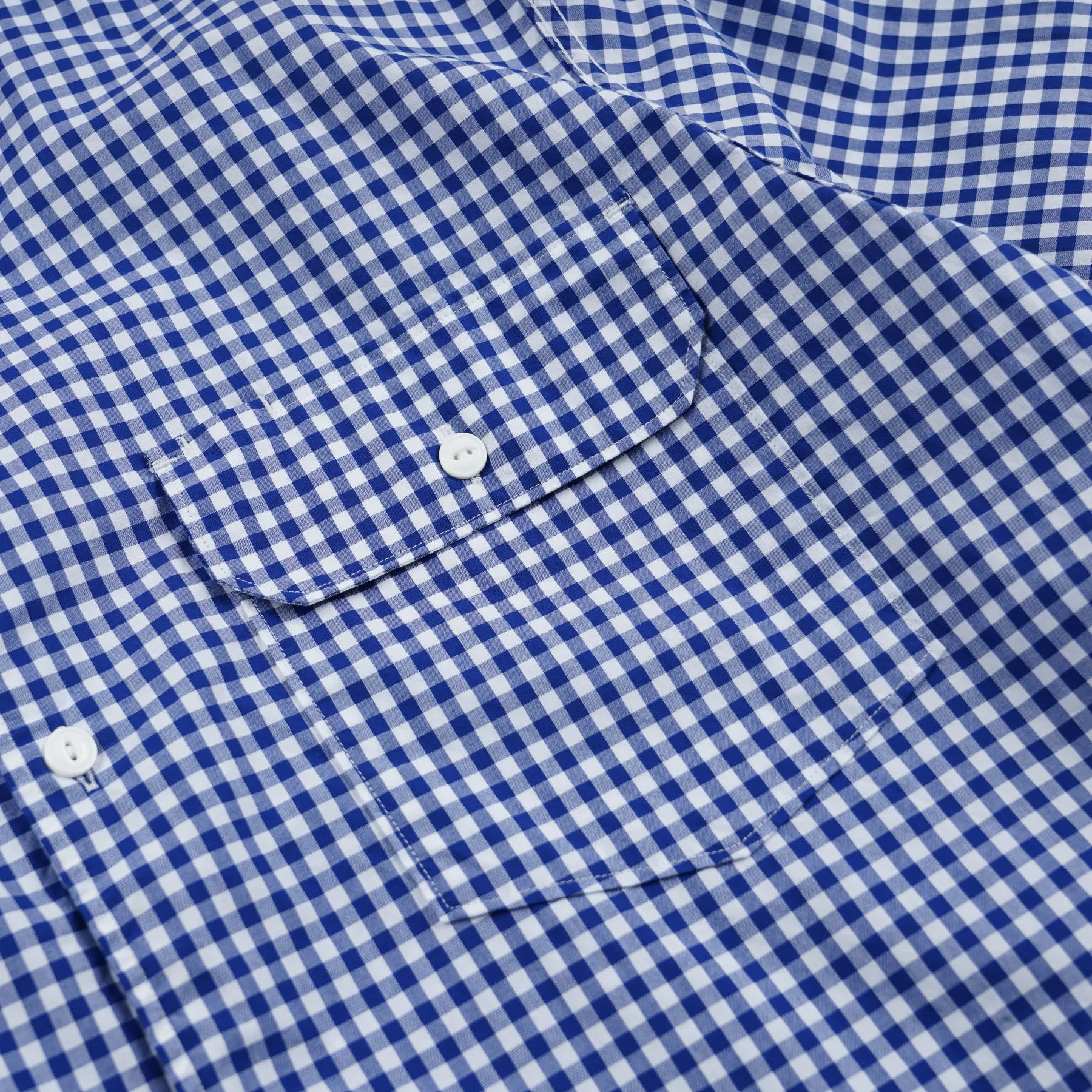 EASE GINGHAM CHECK SHIRT - BLUE sold by FrizmWORKS product image thumbnail 5