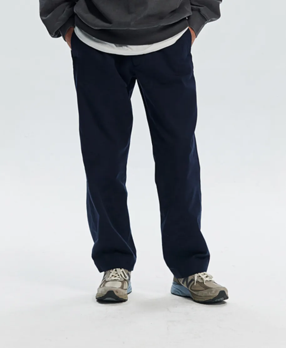 WASHED OFFICER CHINO PANTS - NAVY sold by FrizmWORKS product image thumbnail 3