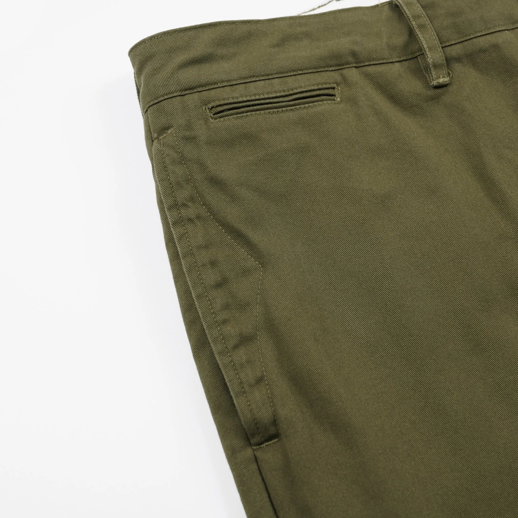 WASHED OFFICER CHINO PANTS - OLIVE sold by FrizmWORKS product image thumbnail 5
