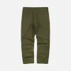 WASHED OFFICER CHINO PANTS - OLIVE sold by FrizmWORKS
