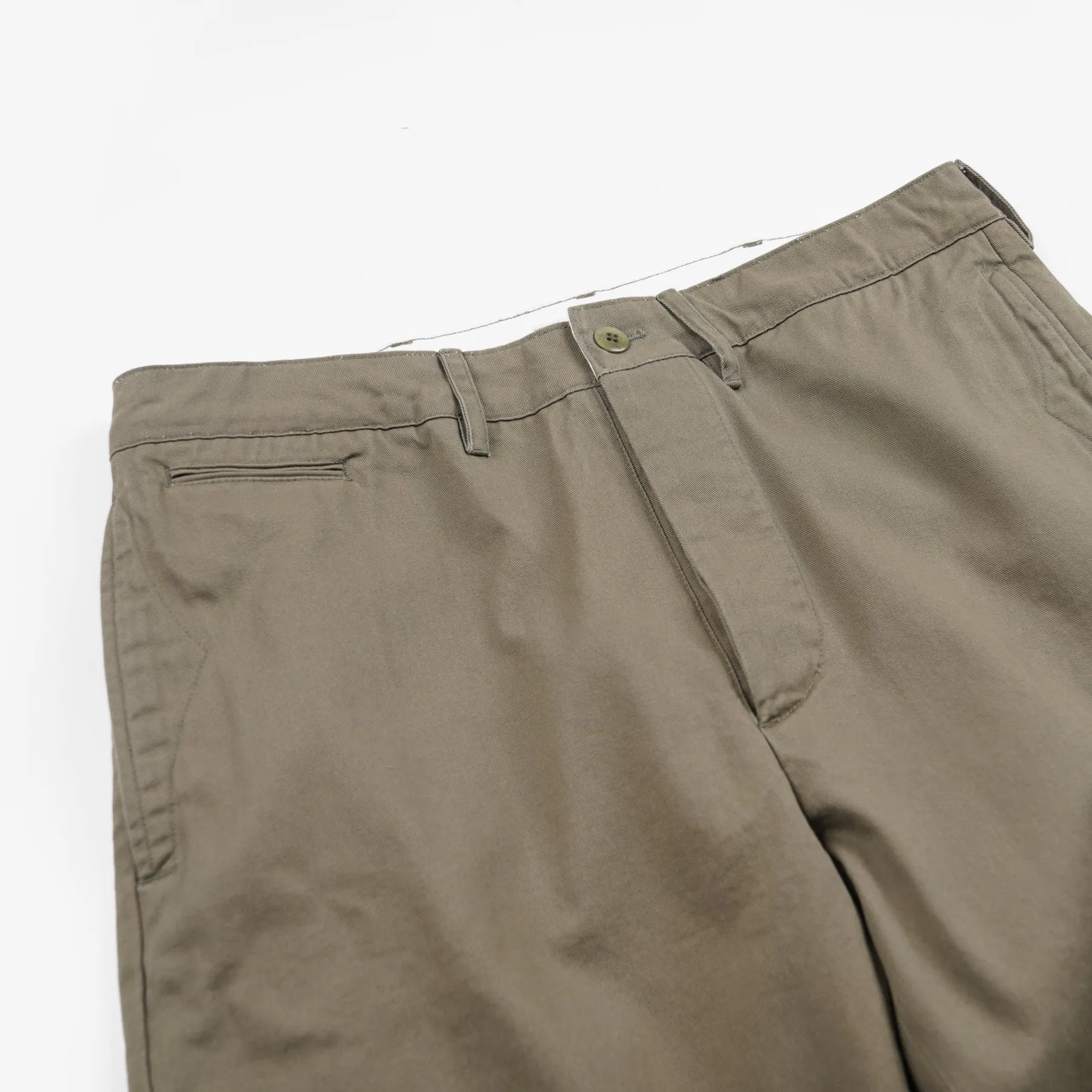 WASHED OFFICER CHINO PANTS - MUD sold by FrizmWORKS product image thumbnail 5
