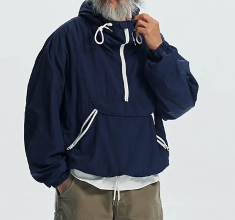 MONDRIAN LIGHT ANORAK PARKA - NAVY sold by FrizmWORKS product image thumbnail 3
