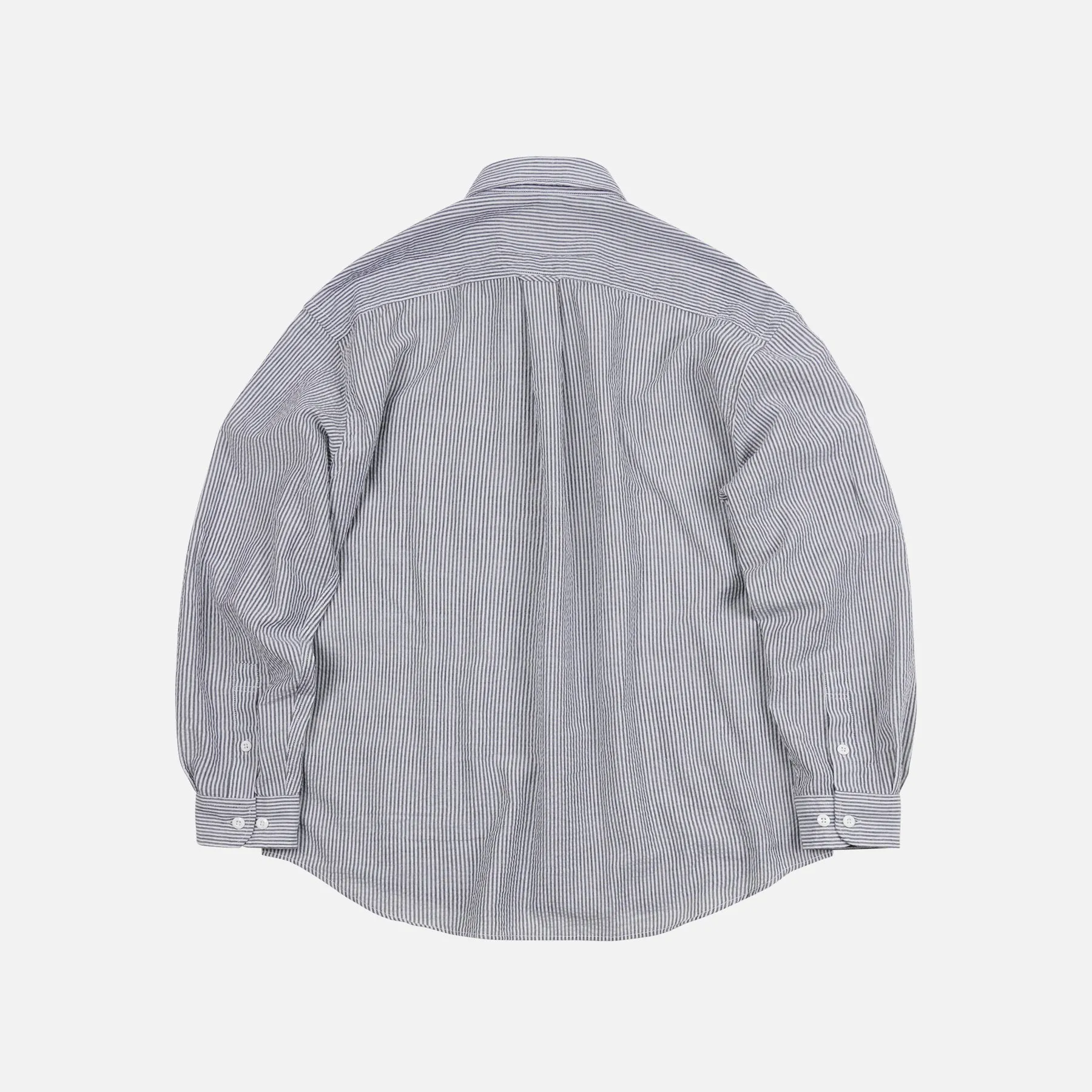 OG STRIPE SEERSUCKER SHIRT - BLACK sold by FrizmWORKS product image thumbnail 2