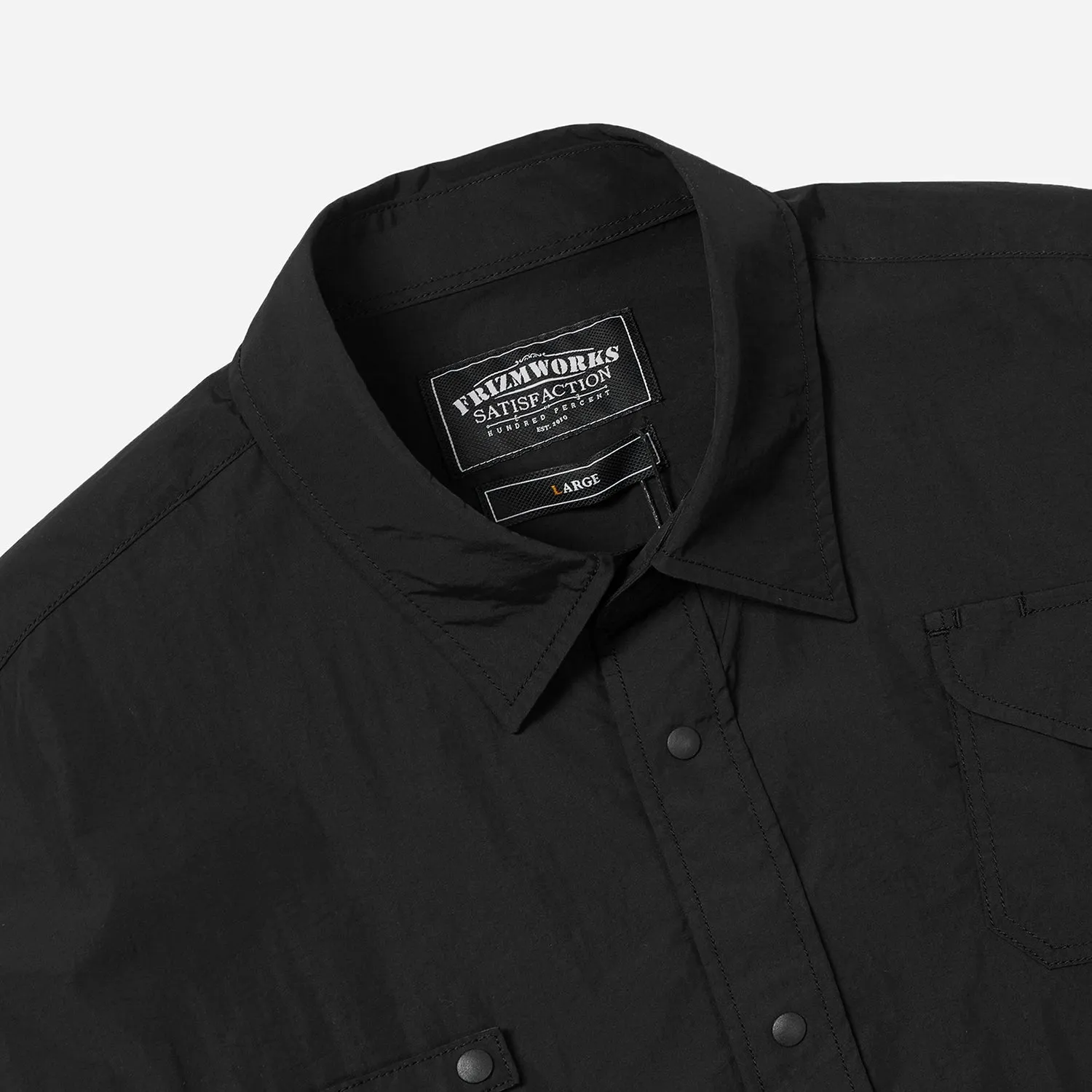 NYLON UTILITY POCKET OVERSHIRT - BLACK sold by FrizmWORKS product image thumbnail 3