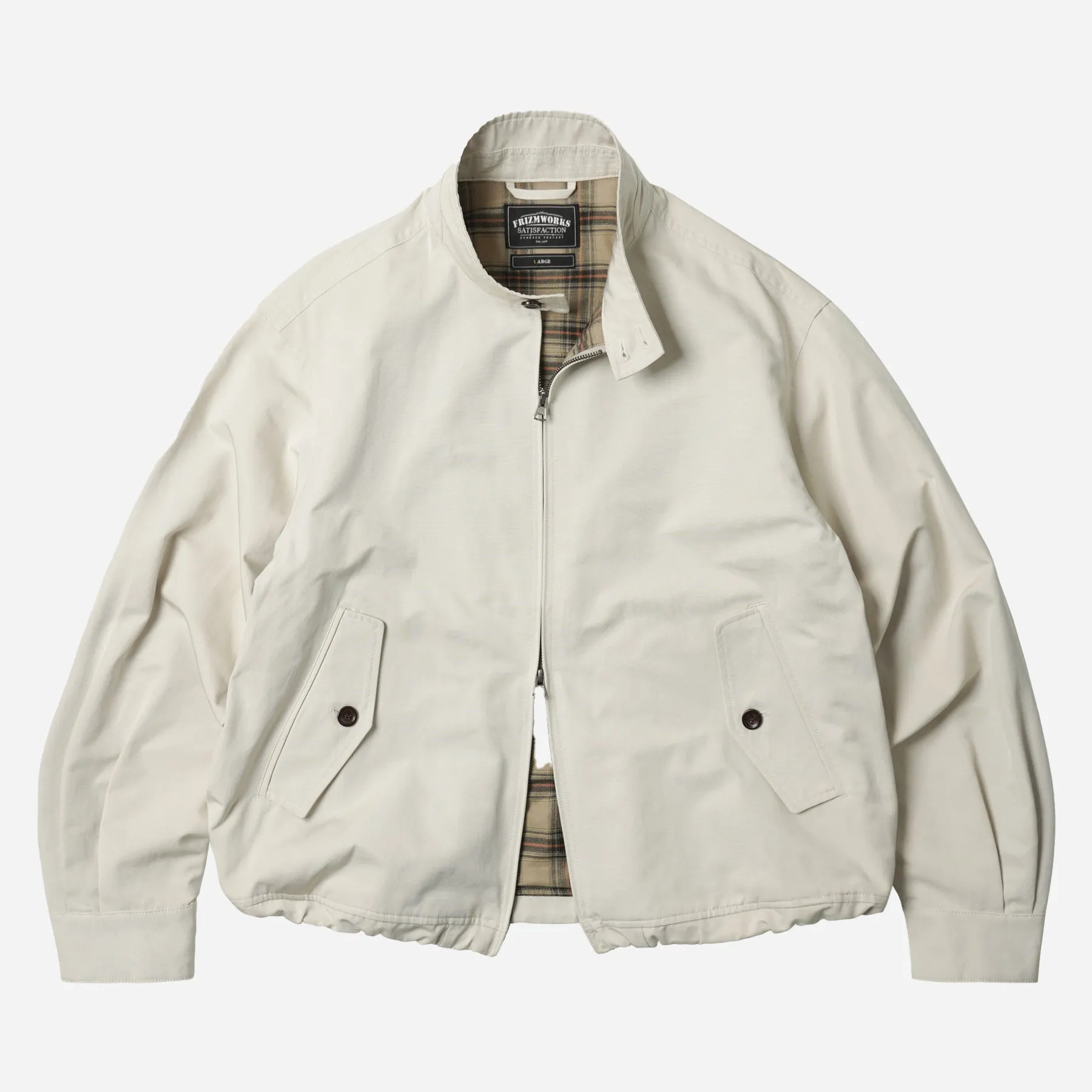 BUDDY HARRINGTON JACKET - CREAM sold by FrizmWORKS