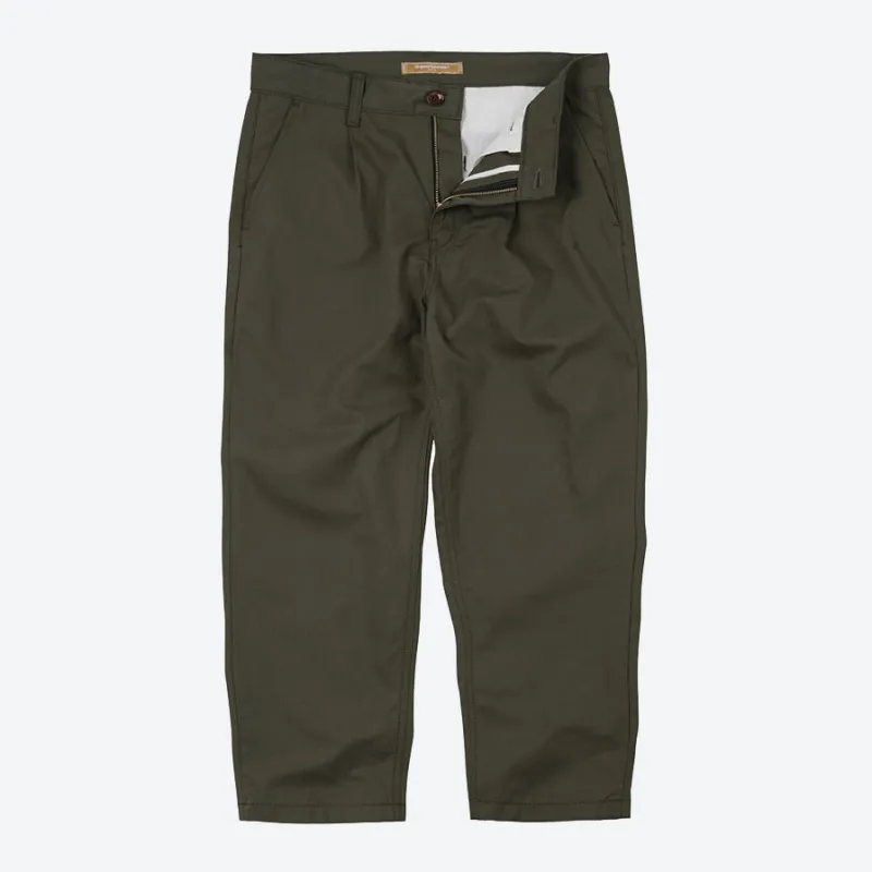 OG HAWORTH ONE TUCK PANTS - OLIVE sold by FrizmWORKS