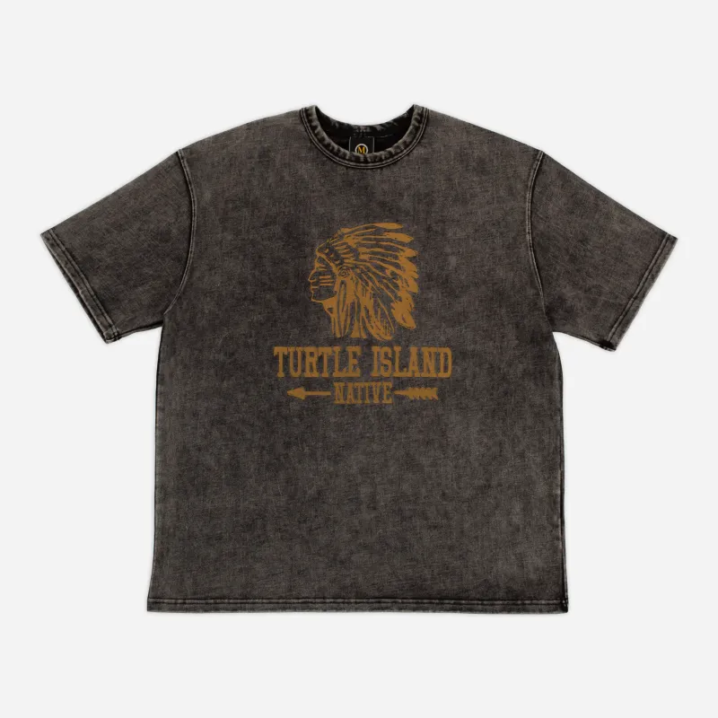 TURTLE ISLAND T-SHIRT - RUSTY BLACK sold by FrizmWORKS