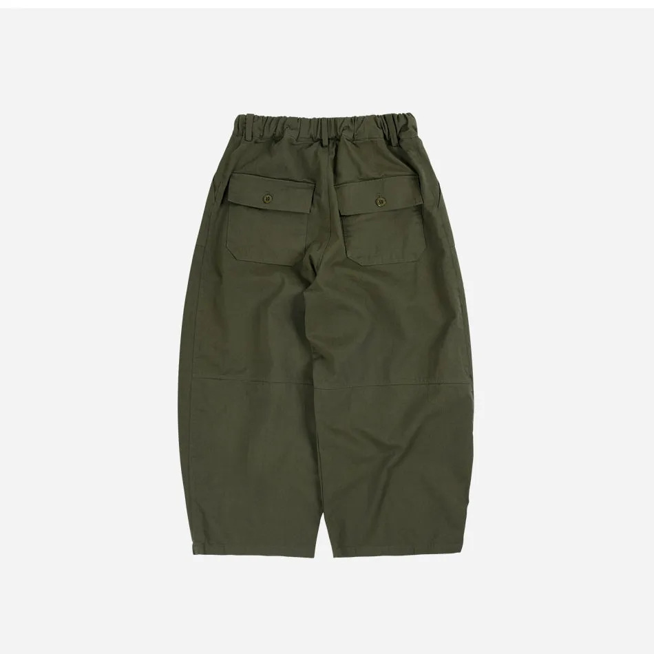 TWILL BALLOON PANTS - OLIVE sold by FrizmWORKS product image thumbnail 2