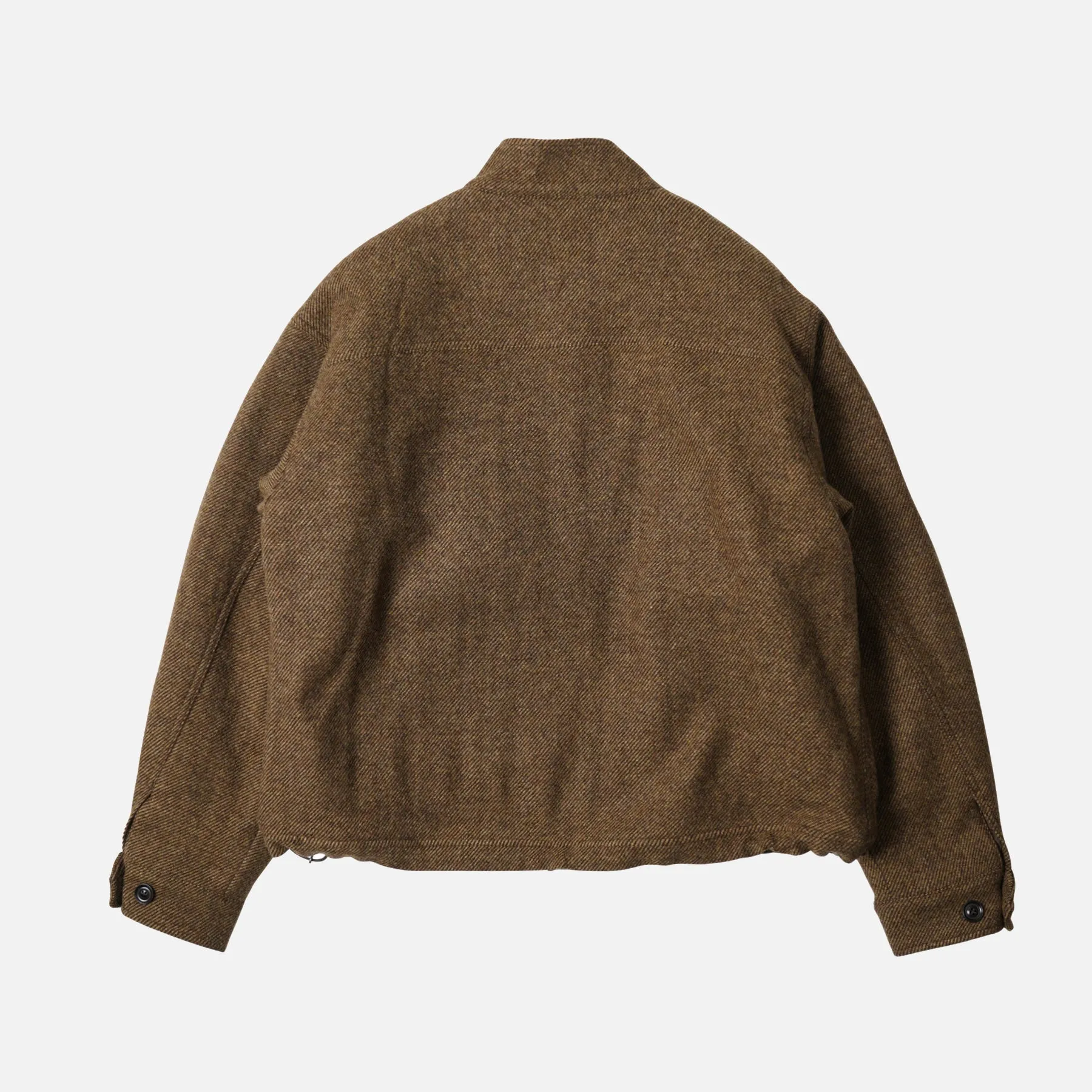 WOOL HARRINGTON JACKET - BROWN sold by FrizmWORKS product image thumbnail 2