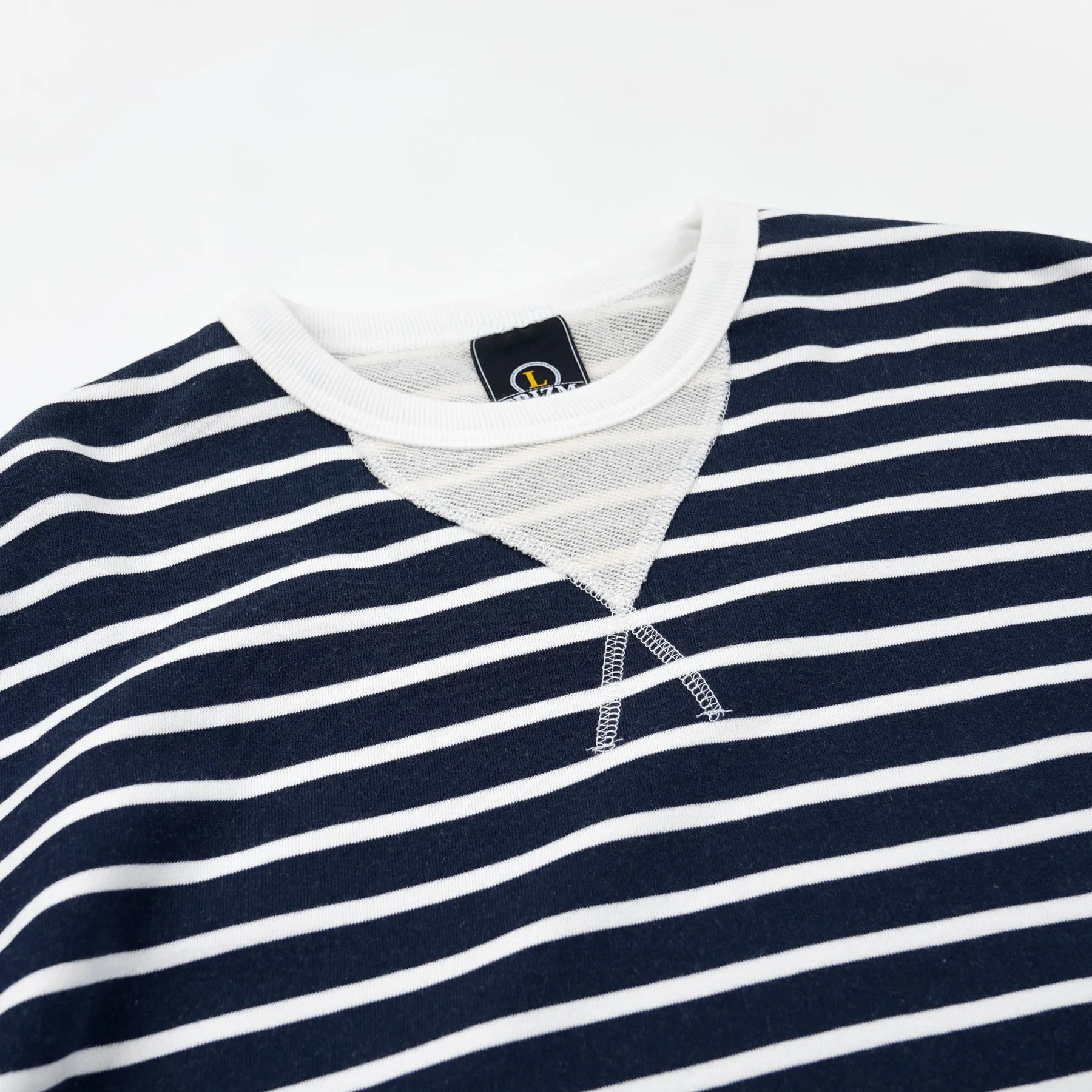 LOOP PATCH L/S T-SHIRT - STRIPE NAVY sold by FrizmWORKS product image thumbnail 3