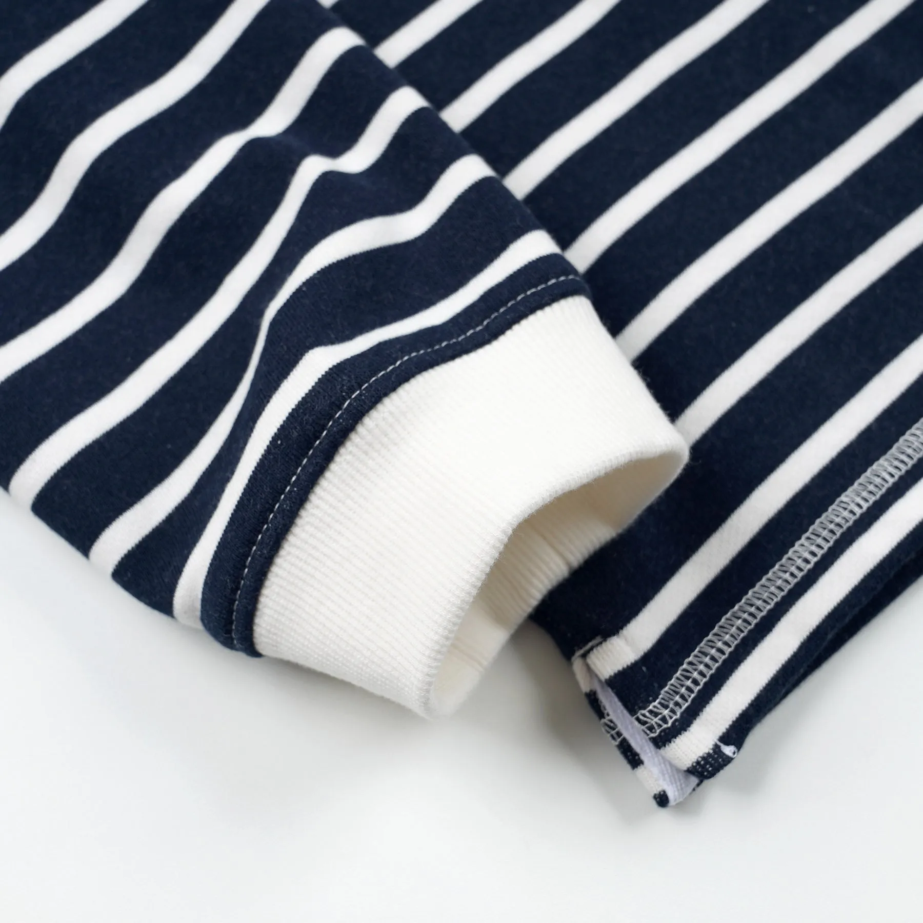 LOOP PATCH L/S T-SHIRT - STRIPE NAVY sold by FrizmWORKS product image thumbnail 4