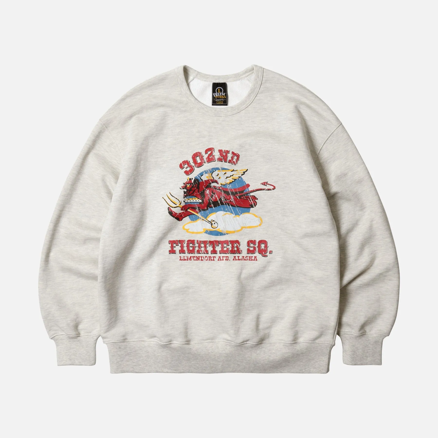 302ND FIGHTER SQ SWEATSHIRT - OATMEAL sold by FrizmWORKS