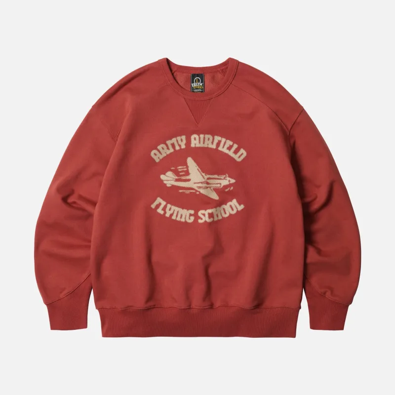 ARMY AIRFIELD SWEATSHIRT - BURNT RED sold by FrizmWORKS