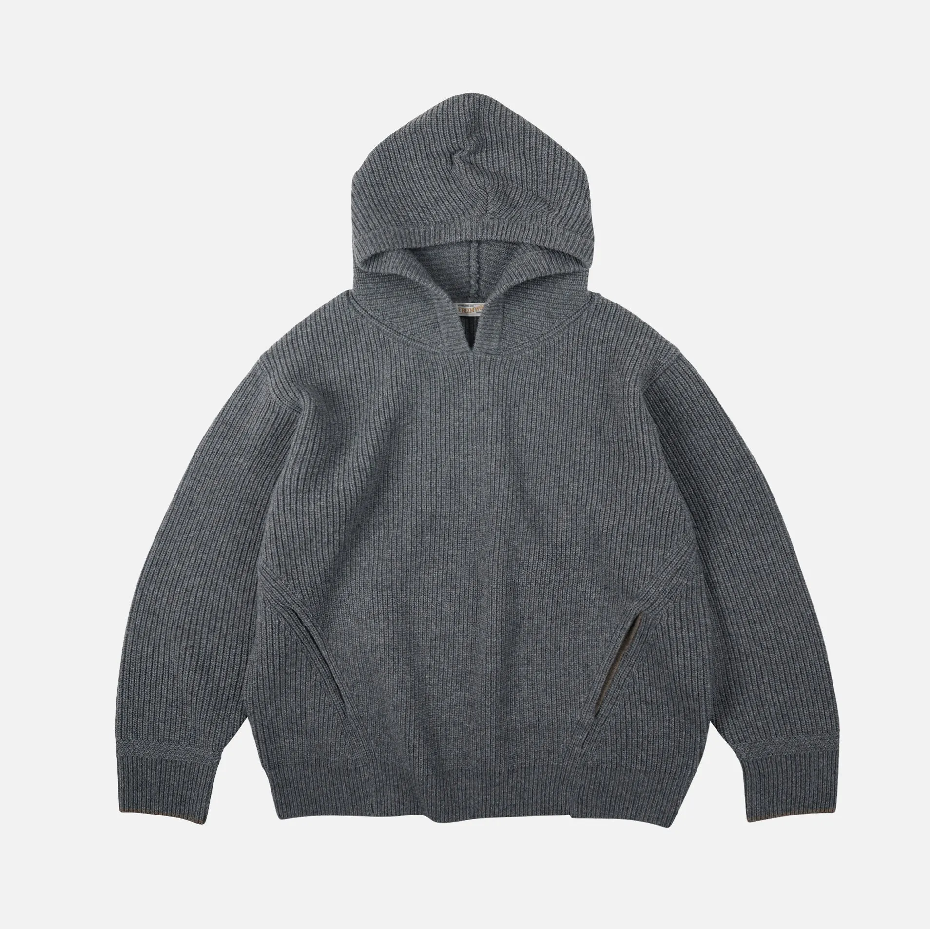 KANGAROO KNIT PULLOVER HOODIE - GREY sold by FrizmWORKS