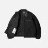 HEAVY CANVAS DESTROYED WORK JACKET - BLACK sold by FrizmWORKS
