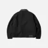 HEAVY CANVAS DESTROYED WORK JACKET - BLACK sold by FrizmWORKS
