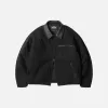 HEAVY CANVAS DESTROYED WORK JACKET - BLACK sold by FrizmWORKS