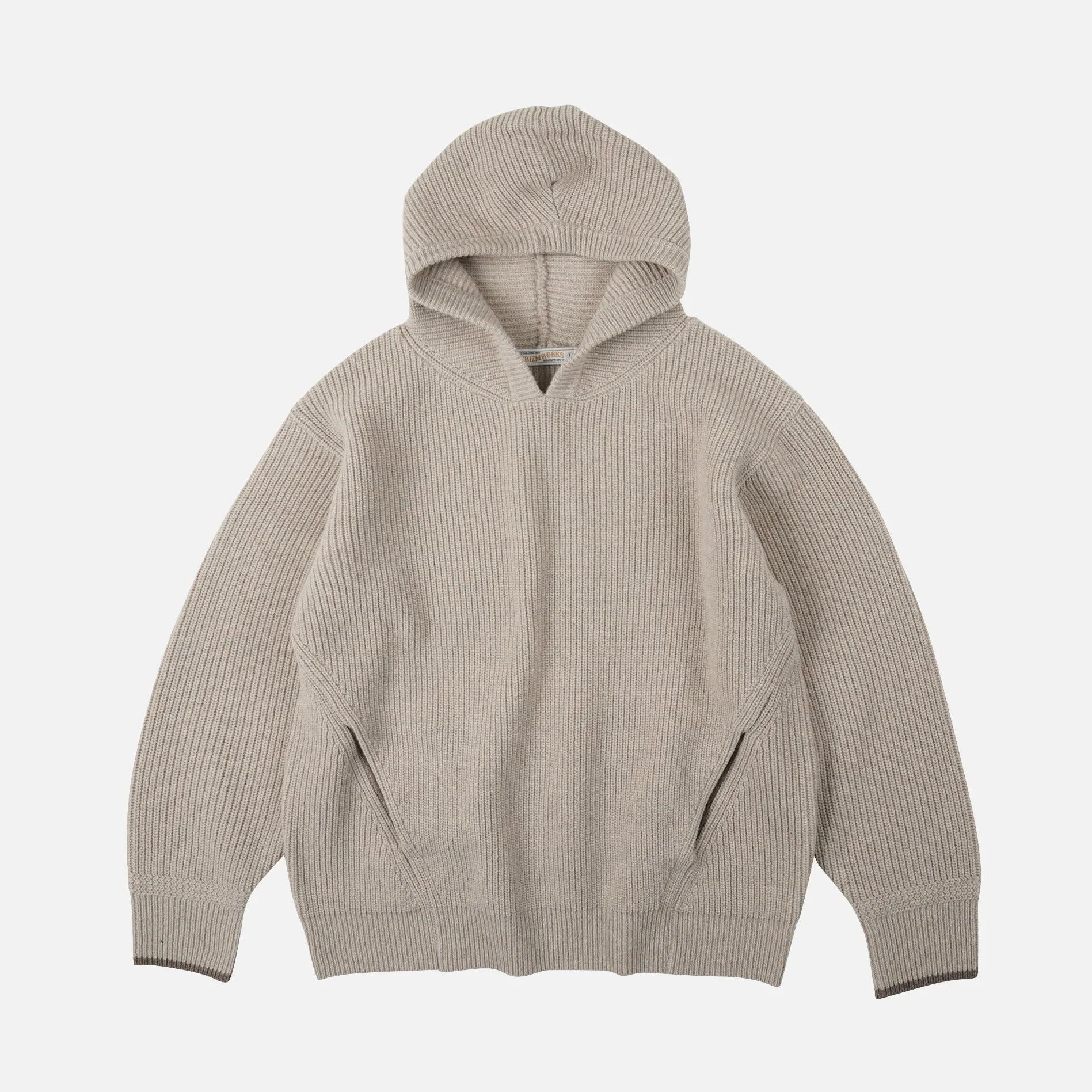 KANGAROO KNIT PULLOVER HOODIE - OATMEAL sold by FrizmWORKS