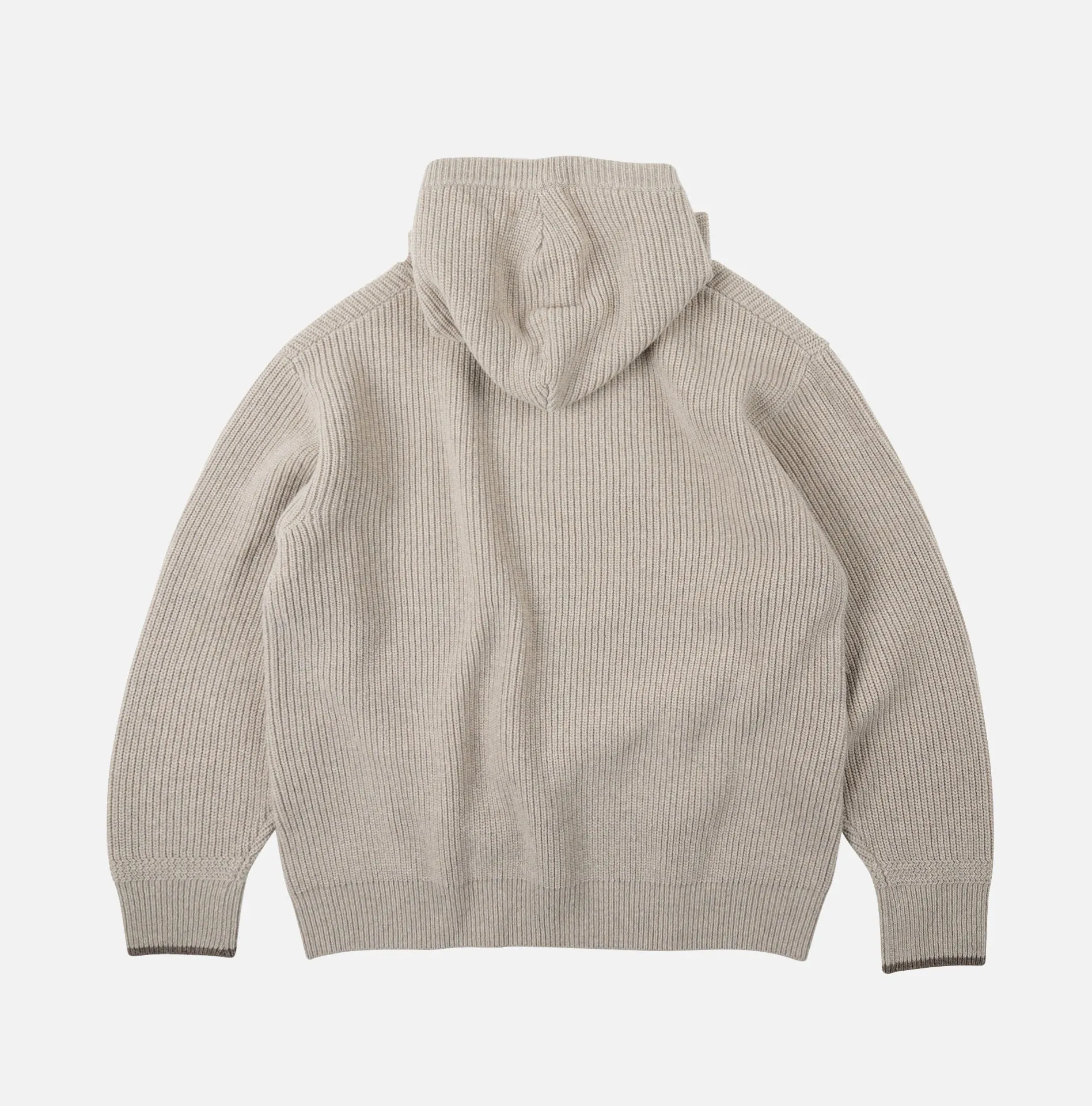 KANGAROO KNIT PULLOVER HOODIE - OATMEAL sold by FrizmWORKS product image thumbnail 2