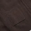 WOOL DECK ZIP UP CARDIGAN - CHOCO BROWN sold by FrizmWORKS