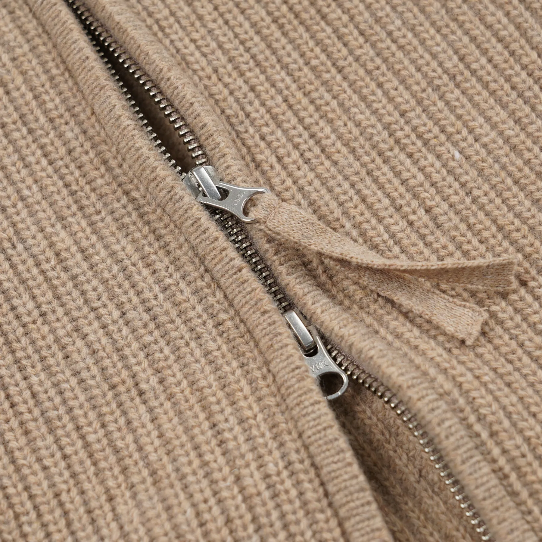 WOOL DECK ZIP UP CARDIGAN - OATMEAL sold by FrizmWORKS product image thumbnail 4