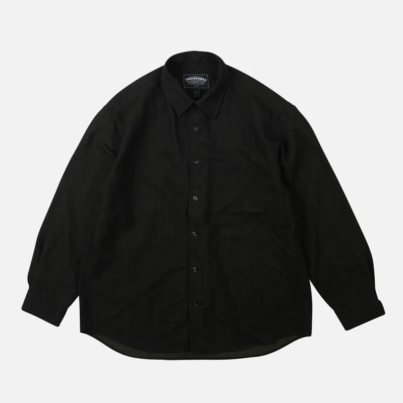 TWO TONE RELAXED SHIRT - BROWN sold by FrizmWORKS