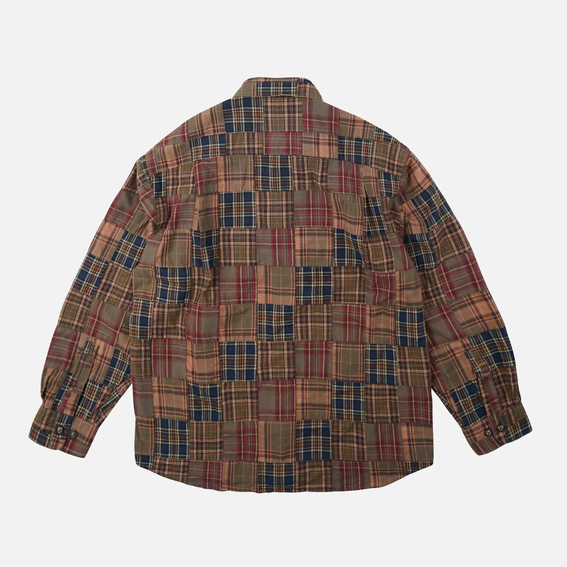 MADRAS PATCHWORK RELAXED SHIRT - BROWNIE sold by FrizmWORKS product image thumbnail 2