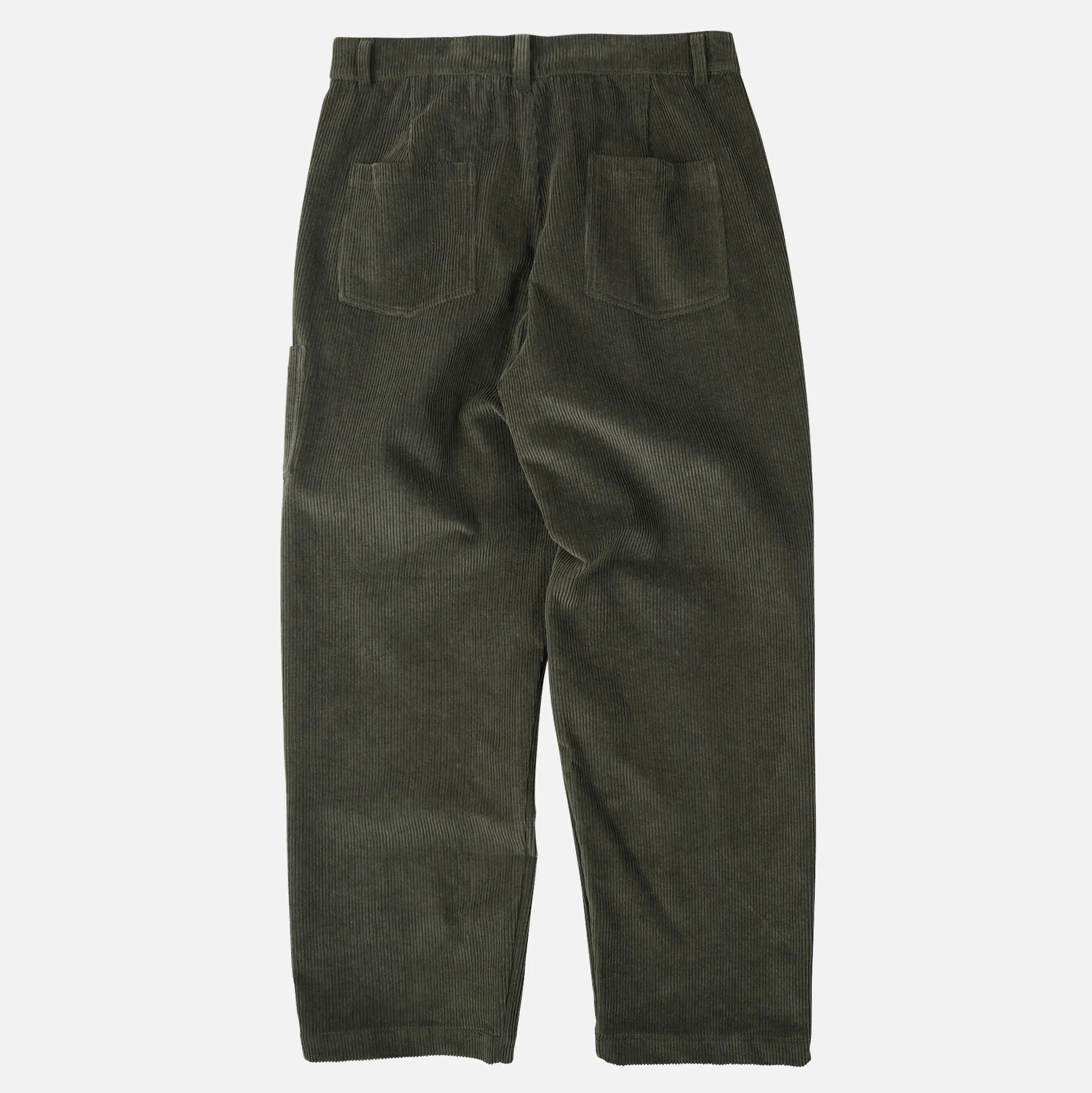 CORDUROY WIDE ONE TUCK PANTS - OLIVE sold by FrizmWORKS product image thumbnail 2