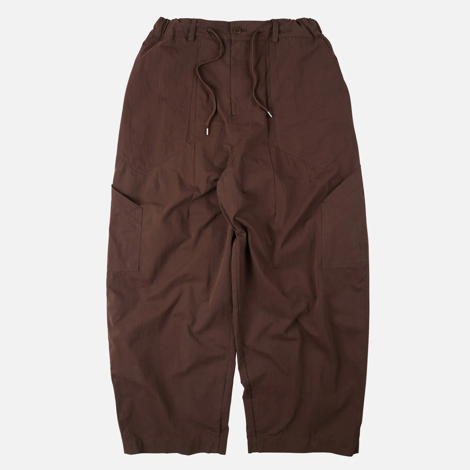 FOLD FATIGUE WIDE PANTS - BROWN sold by FrizmWORKS