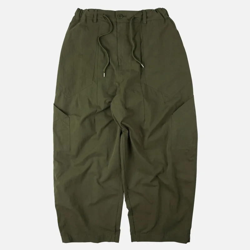 FOLD FATIGUE WIDE PANTS - OLIVE sold by FrizmWORKS