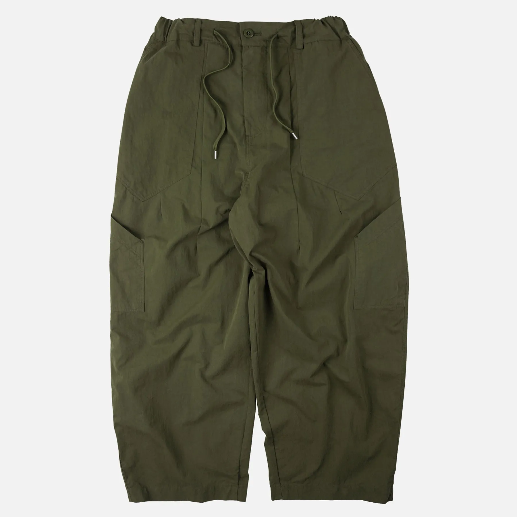 FOLD FATIGUE WIDE PANTS - OLIVE sold by FrizmWORKS
