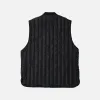 STRIPE QUILT MIL LINER VEST - BLACK sold by FrizmWORKS