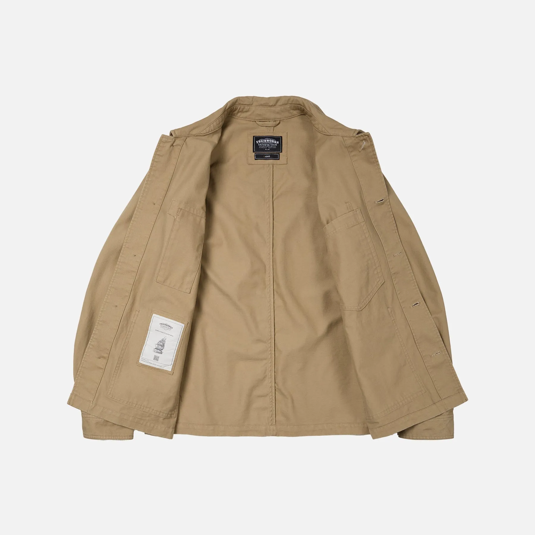 COMBINE CHORE JACKET - TAN sold by FrizmWORKS product image thumbnail 2