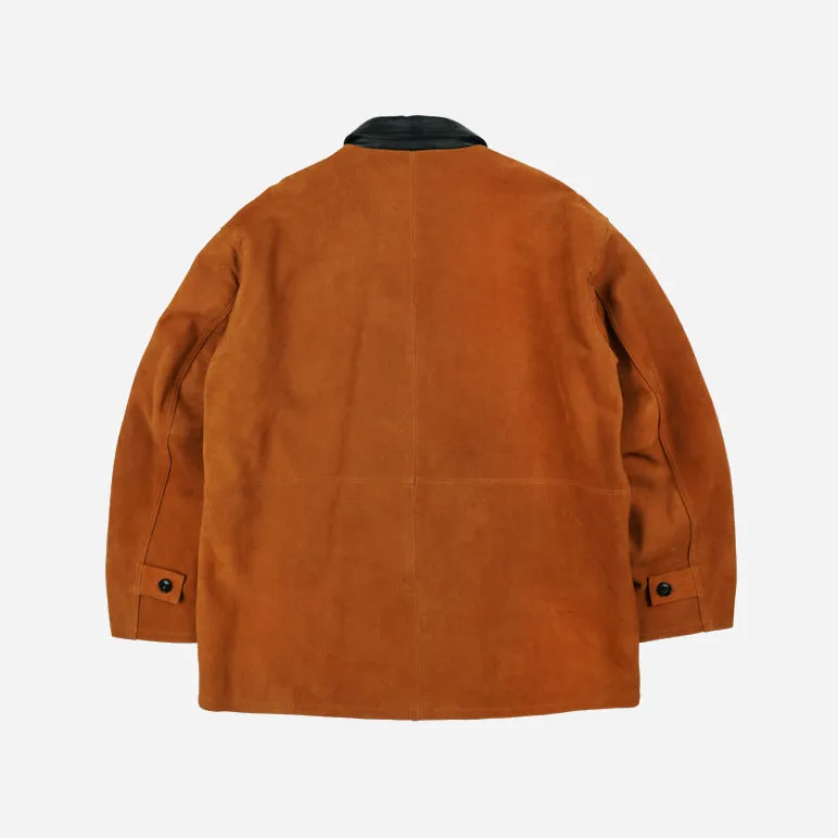 SUEDE FRENCH CAR COAT - CAMEL sold by FrizmWORKS product image thumbnail 3