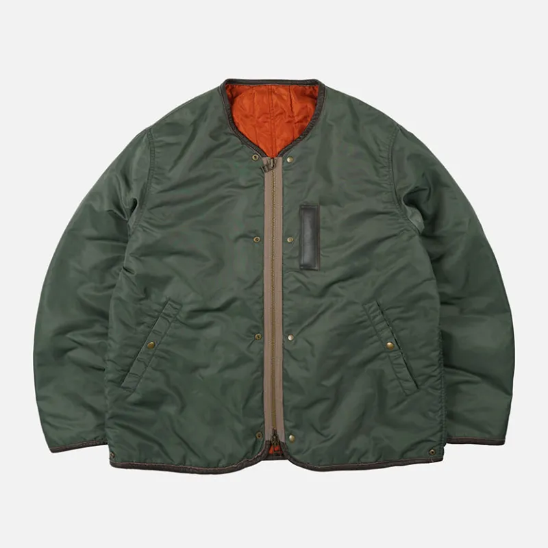 REVERSIBLE MA-1 LINER JACKET - OLIVE sold by FrizmWORKS