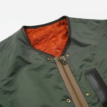 REVERSIBLE MA-1 LINER JACKET - OLIVE sold by FrizmWORKS product image thumbnail 5