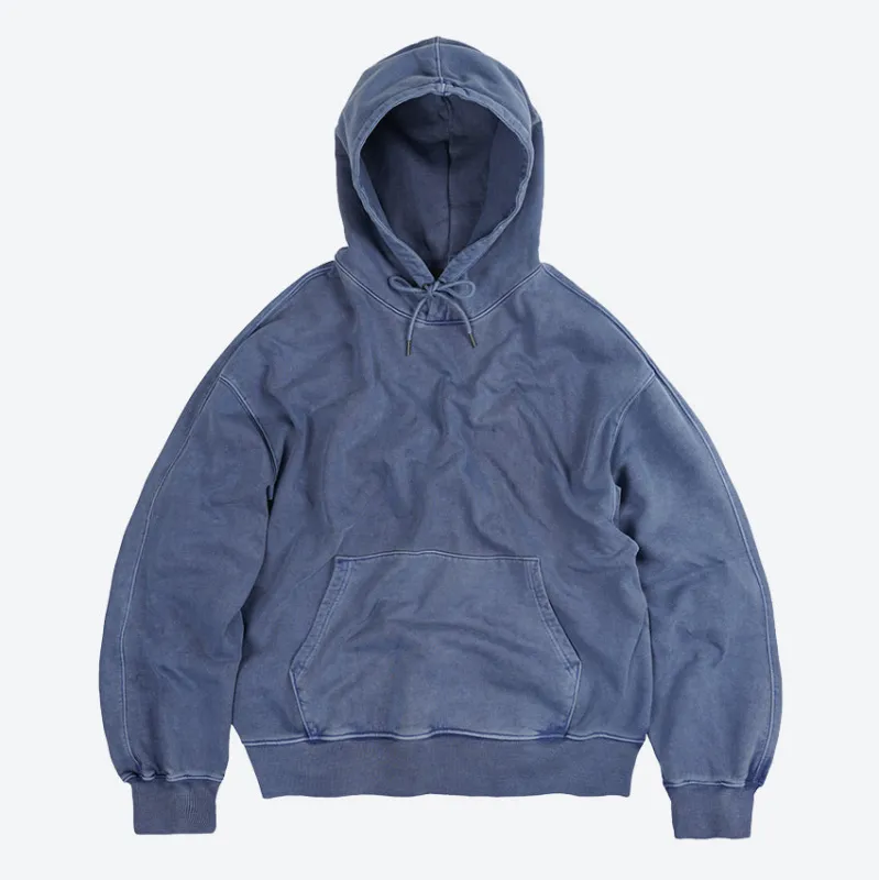 OG PIGMENT DYEING HOODY 002 - BLUE made by FrizmWORKS