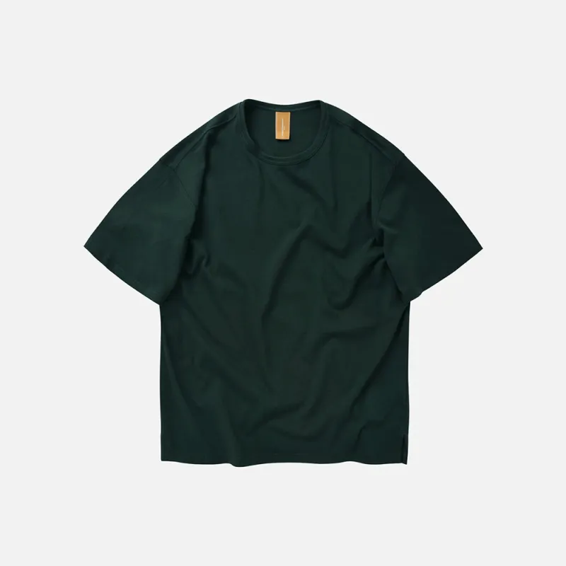 OG DOUBLE RIB OVERSIZED TEE - DARK GREEN made by FrizmWORKS