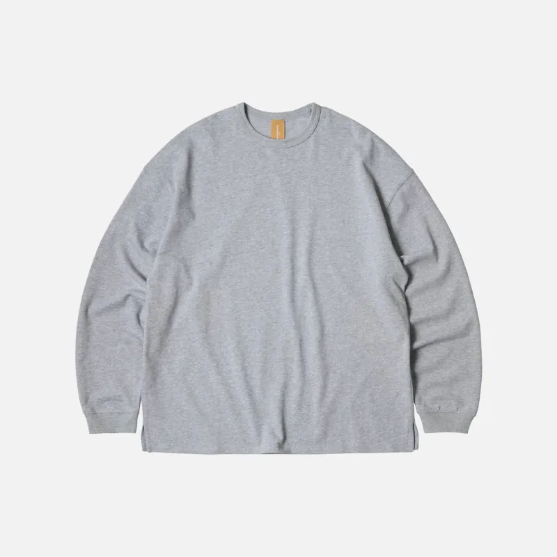OG DOUBLE RIB L/S T-SHIRT - GREY made by FrizmWORKS