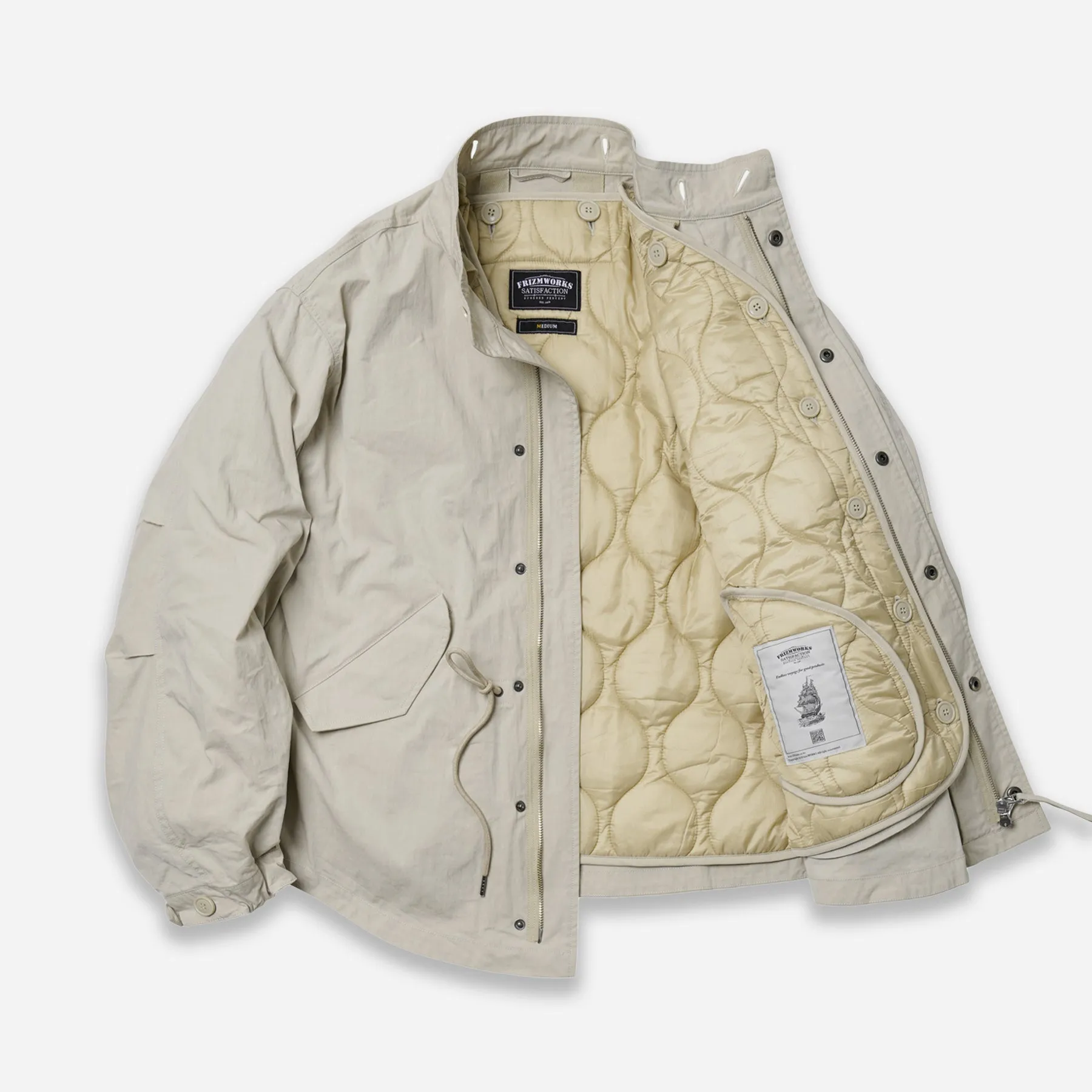 OSCAR FISHTAIL 2 IN 1 JACKET - IVORY sold by FrizmWORKS product image thumbnail 3