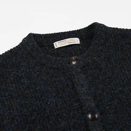 BRUSHED WOOL ROUND CARDIGAN - BLACK sold by FrizmWORKS product image thumbnail 2