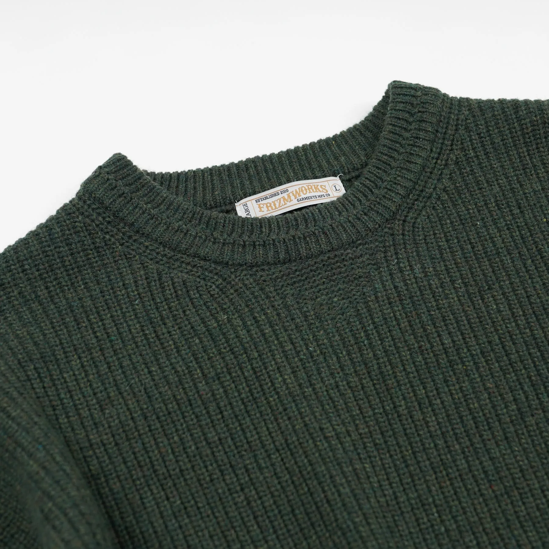 PATCH ROUND PULLOVER KNIT - FOREST GREEN sold by FrizmWORKS product image thumbnail 4