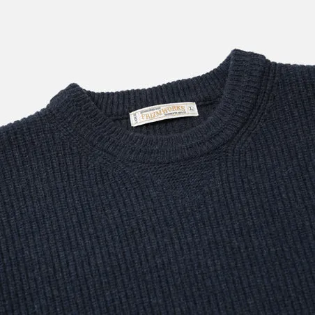 PATCH ROUND PULLOVER KNIT - NAVY sold by FrizmWORKS product image thumbnail 3